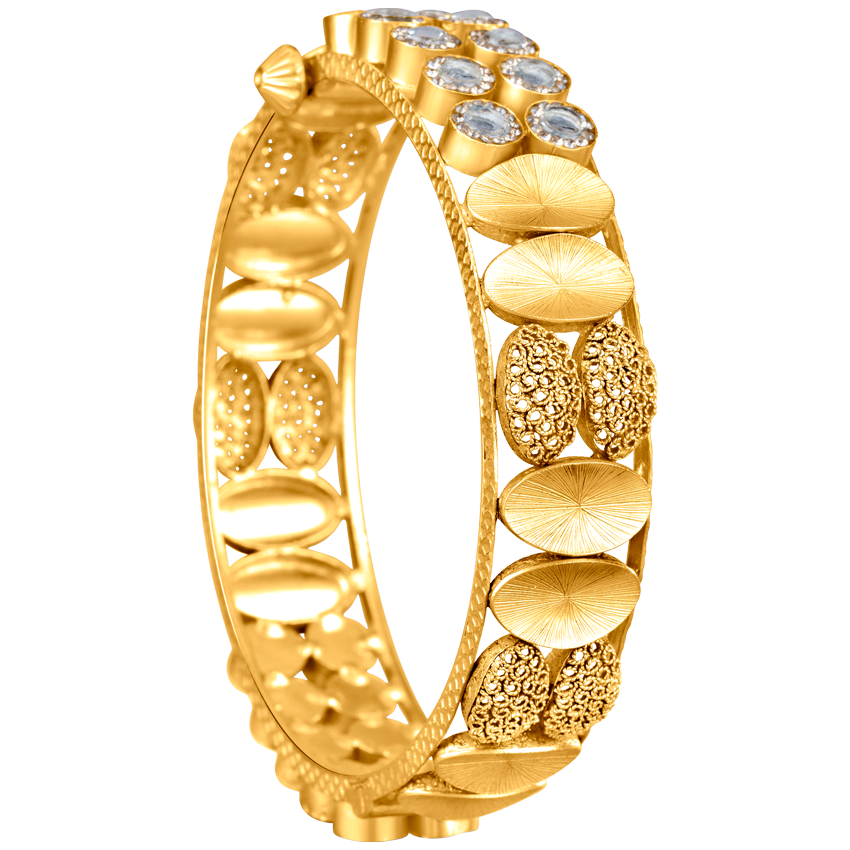 Mughal Bangle - Arakkal Gold & Diamonds