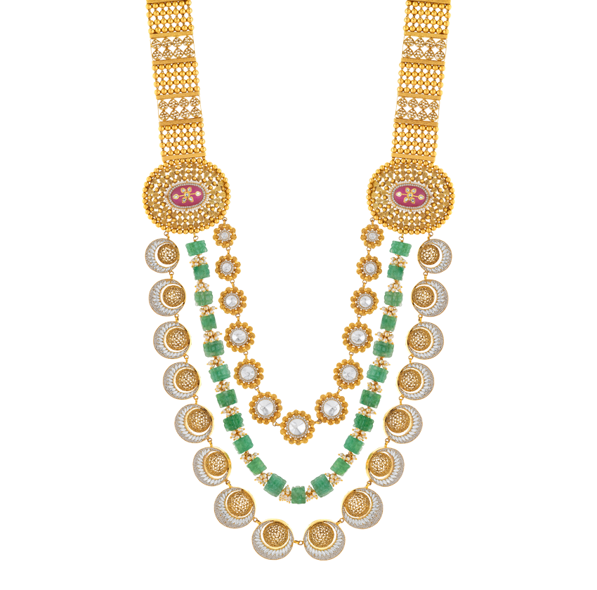 Mughal Necklace - Arakkal Gold & Diamonds