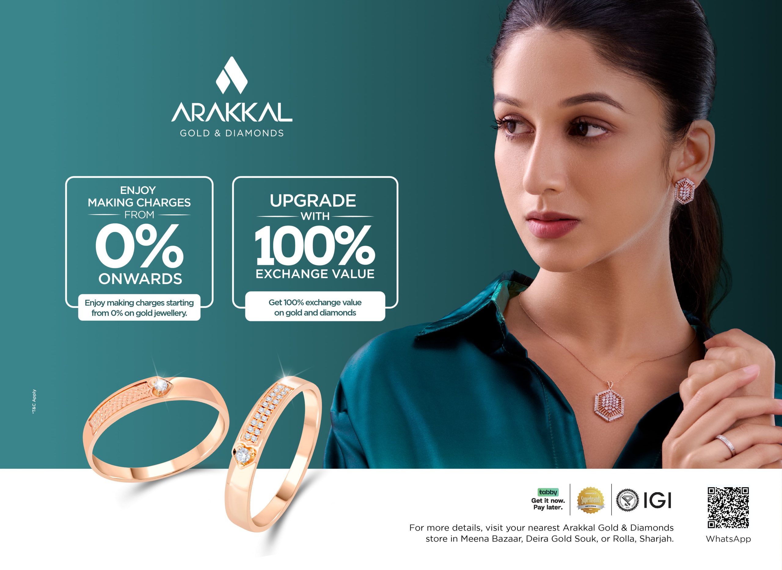 100% value on gold and diamonds